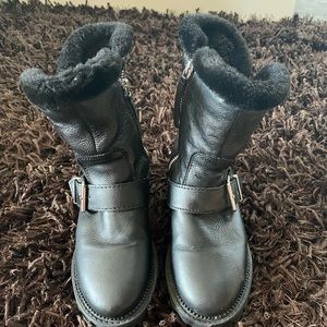 Size 2(33) Zara leather girls boots